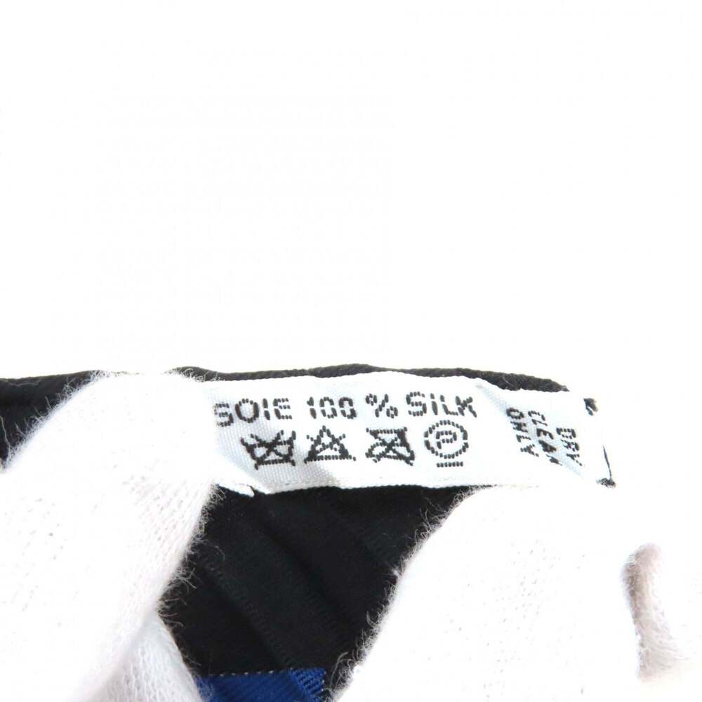 HERMES Authentic Black Silk Scarf - Picture 7 of 7